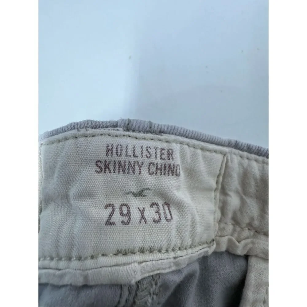 Set Of 2 Hollister Men’s Skinny Chino Sz 29/27 Gray Brown See Description